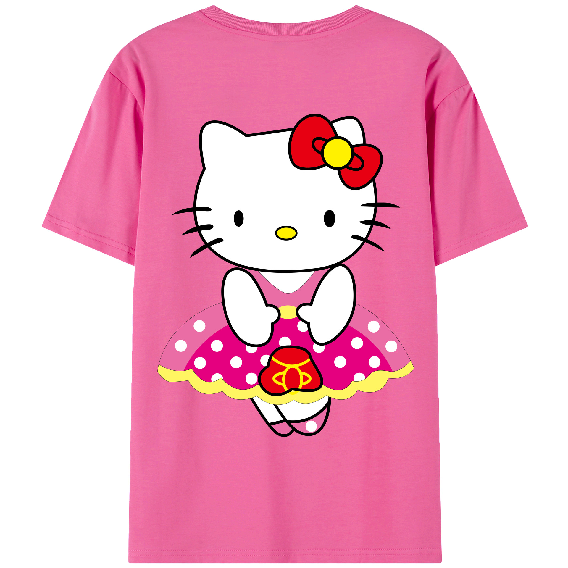 （画像用） Hello Kitty ハローキティ レディース半袖Tシャツ(バックプリント)